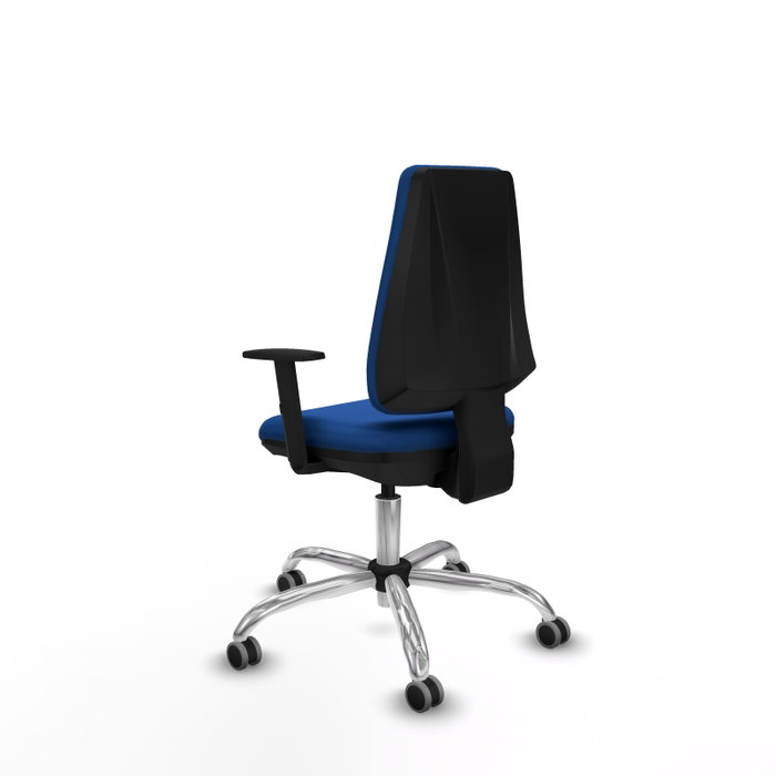 PIQUERAS Y CRESPO Silla de oficina Elche Azul con Brazos 1D