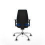 PIQUERAS Y CRESPO Silla de oficina Elche Azul con Brazos 1D