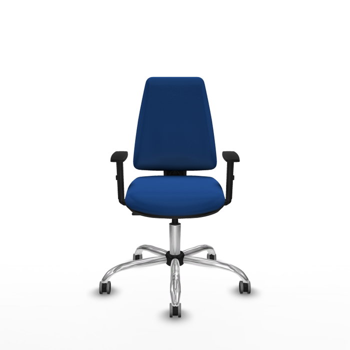 PIQUERAS Y CRESPO Silla de oficina Elche Azul con Brazos 1D