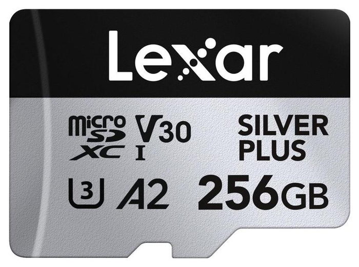 Lexar Professional SILVER PLUS 256 GB MicroSDXC UHS-I Clase 3 Lexar Professional SILVER PLUS 256 GB MicroSDXC UHS-I Clase 3