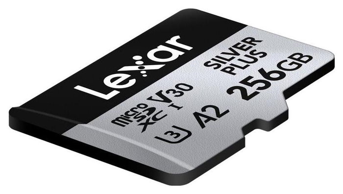 Lexar Professional SILVER PLUS 256 GB MicroSDXC UHS-I Clase 3 Lexar Professional SILVER PLUS 256 GB MicroSDXC UHS-I Clase 3