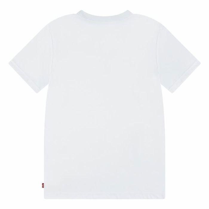 Camiseta de Manga Corta Infantil Levi's Lvb Golden Glow Batwing Blanco