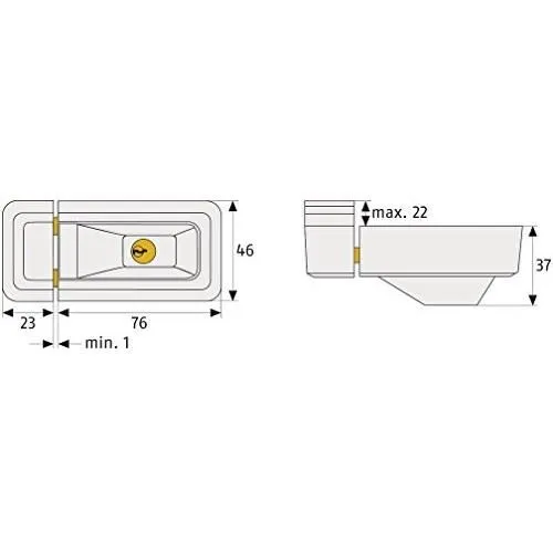 Abus 3010 W KD EK Cerradura para ventanas y puertas Abus 3010 W KD EK Cerradura para ventanas y puertas