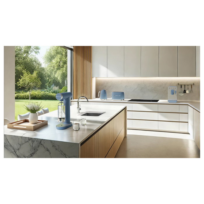 Smeg KLF03SBMEU Hervidor de Agua 1,7L 2400W Acero Inoxidable Azul Storm