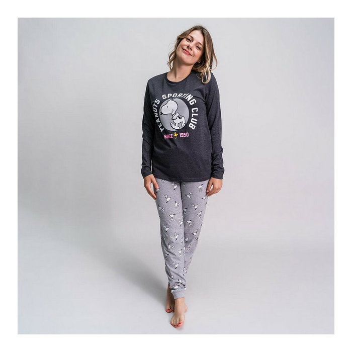 Pijama Snoopy Gris Mujer XL Pijama Snoopy Gris Mujer XL