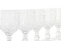 DKD Home Decor Set de 6 Copas de Cristal Margaritas 270ml