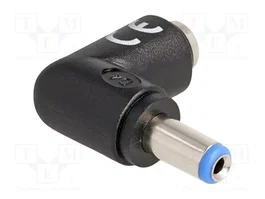DeLOCK Adaptador de CC 5,5 x 2,1 mm macho a hembra angular 90°