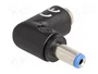 DeLOCK Adaptador de CC 5,5 x 2,1 mm macho a hembra angular 90°