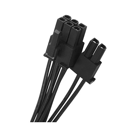 Silverstone FX600 Platinum - Fuente de alimentación 600W 80 Plus Platinum, Flex ATX, 2x PCIe 6+2 pines, Cableado no modular, color Negro, SST-FX600-PT