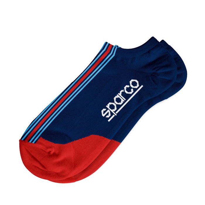 Sparco Calcetines SBMZ0001D0N31A58 Martini-R Iconic Azul-Rojo Talla 41-46