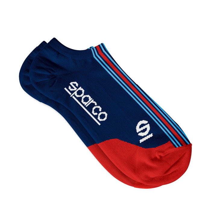 Sparco Calcetines SBMZ0001D0N31A58 Martini-R Iconic Azul-Rojo Talla 41-46