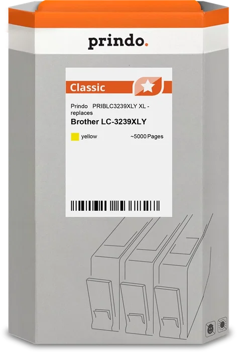 Prindo Cartucho de tinta amarillo PRIBLC3239XLY Classic XL Prindo Cartucho de tinta amarillo PRIBLC3239XLY Classic XL