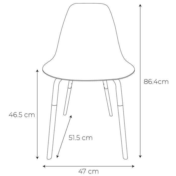 Home Deco Factory Silla Phenix Transparente Plástico