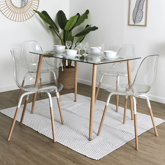 Home Deco Factory Silla Phenix Transparente Plástico