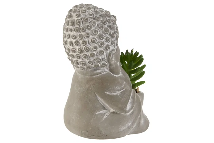 DKD Home Decor Surtido de 3 Figuras de Budha en Cemento y PE DKD Home Decor Surtido de 3 Figuras de Budha en Cemento y PE
