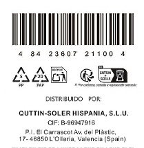 Quttin Colección Sybarite Cuchillo Jamonero 25 cm Acero Inoxidable (8 Unidades) Quttin Colección Sybarite Cuchillo Jamonero 25 cm Acero Inoxidable (8 Unidades)