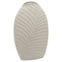 DKD Home Decor Jarron Blanco Metal Hoja 13 x 53.5 x 31.5 cm (2 Unidades)