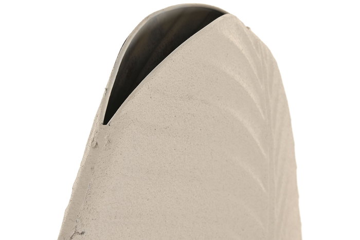 DKD Home Decor Jarron Blanco Metal Hoja 13 x 53.5 x 31.5 cm (2 Unidades) DKD Home Decor Jarron Blanco Metal Hoja 13 x 53.5 x 31.5 cm (2 Unidades)