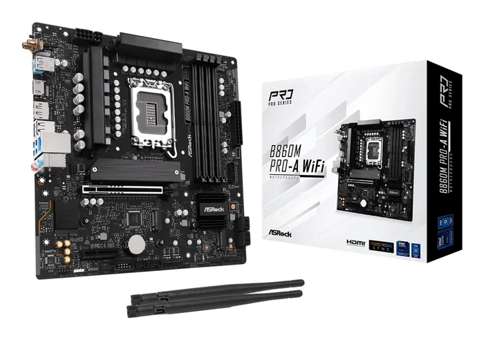 Asrock B860M PRO-A WIFI Micro ATX DDR5 LGA1851 Asrock B860M PRO-A WIFI Micro ATX DDR5 LGA1851