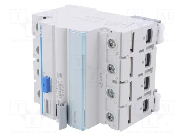 Hager Fi-Schalter CDF640D 4 polos 40A 30mA Tipo F