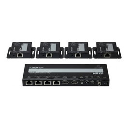 ATEN VS1824KIT-AT-G Splitter HDMI 4K sobre Cat6 de 4 puertos con 4 receptores