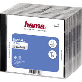 Hama Pack de 10 Estuches Estándar para CD 44746