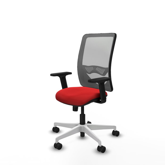 PIQUERAS Y CRESPO Silla de oficina Zulema con mecanismo Sincro, Rojo y Gris PIQUERAS Y CRESPO Silla de oficina Zulema con mecanismo Sincro, Rojo y Gris