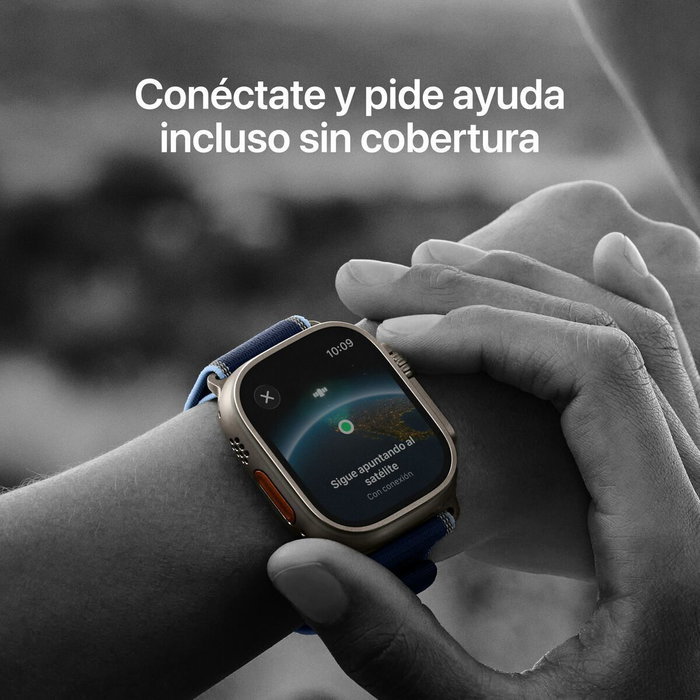 Apple Watch Ultra 3 GPS + Cellular 49mm Caja de Titanio Negro con Correa Loop Alpine Negra M