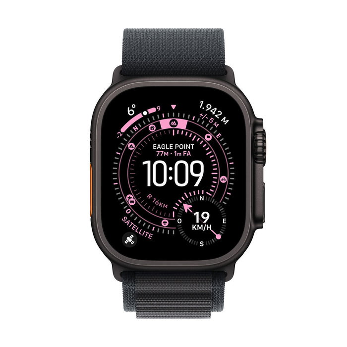 Apple Watch Ultra 3 GPS + Cellular 49mm Caja de Titanio Negro con Correa Loop Alpine Negra M