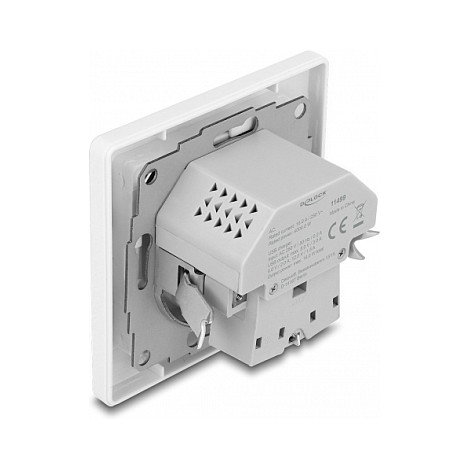 DeLOCK Enchufe de pared con 2 puertos USB (1x USB-A + 1x USB-C PD 3.0 18W) Blanco