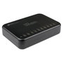 GoodConnections Estación de Carga USB de Sobremesa 120W 10 Puertos USB-A 5V 2.4A Negra con Cable 1.5m PCA-D002S