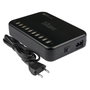 GoodConnections Estación de Carga USB de Sobremesa 120W 10 Puertos USB-A 5V 2.4A Negra con Cable 1.5m PCA-D002S
