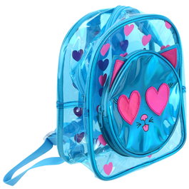 The Concept Factory Mochila Infantil Gato Transparente PVC