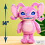 Just Play Peluche Disney Stitch Angel Many Moods, 34 cm, con Ojos LCD y Más de 50 Sonidos, Multilingüe
