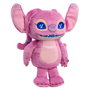 Just Play Peluche Disney Stitch Angel Many Moods, 34 cm, con Ojos LCD y Más de 50 Sonidos, Multilingüe