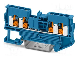 PHOENIX CONTACT Conector de carril XT 2,5-QUATTRO BU azul