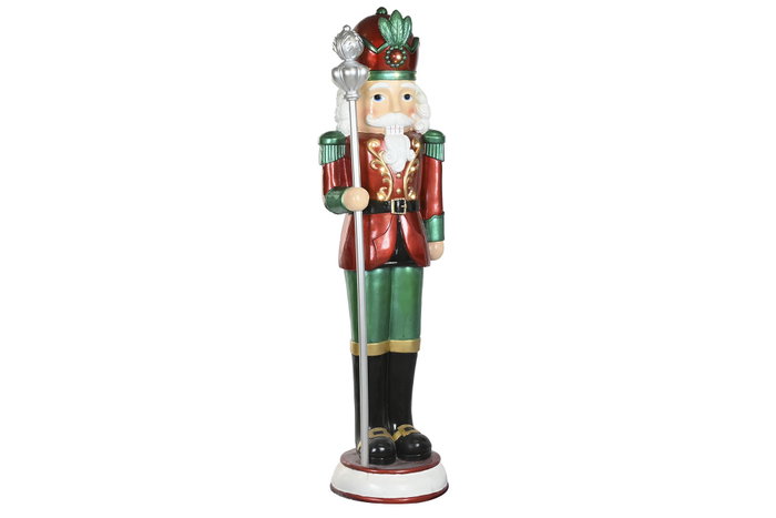 DKD Home Decor Figura LED Magnesia Cascanueces Multicolor DKD Home Decor Figura LED Magnesia Cascanueces Multicolor