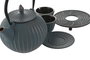 DKD Home Decor Tetera Oriental Turquesa Set de 3 Piezas 13.5 x 19.5 x 16 cm