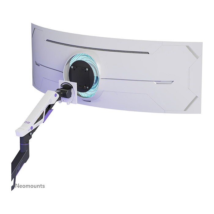 Newstar DS70-256BL1 Brazo de monitor gaming Neomounts ACE 61-145 cm (24-57 pulgadas) - Soporte de escritorio con resorte de gas, giro 180 grados, VESA 200x200, 30 kg, Negro