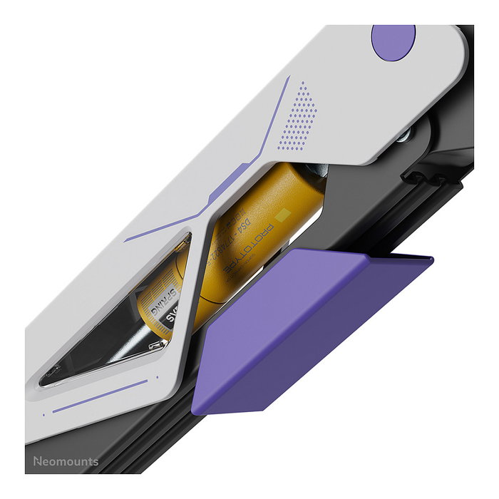 Newstar DS70-256BL1 Brazo de monitor gaming Neomounts ACE 61-145 cm (24-57 pulgadas) - Soporte de escritorio con resorte de gas, giro 180 grados, VESA 200x200, 30 kg, Negro
