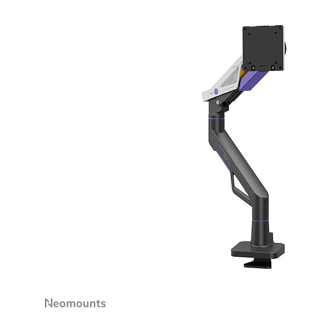 Newstar DS70-256BL1 Brazo de monitor gaming Neomounts ACE 61-145 cm (24-57 pulgadas) - Soporte de escritorio con resorte de gas, giro 180 grados, VESA 200x200, 30 kg, Negro