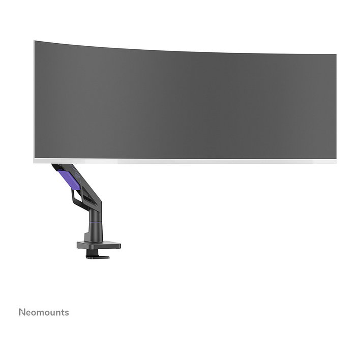 Newstar DS70-256BL1 Brazo de monitor gaming Neomounts ACE 61-145 cm (24-57 pulgadas) - Soporte de escritorio con resorte de gas, giro 180 grados, VESA 200x200, 30 kg, Negro