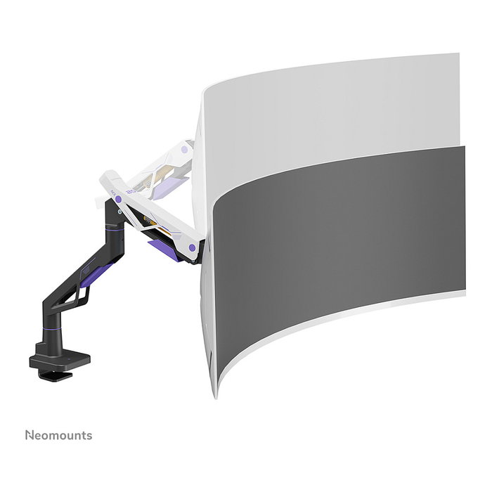 Newstar DS70-256BL1 Brazo de monitor gaming Neomounts ACE 61-145 cm (24-57 pulgadas) - Soporte de escritorio con resorte de gas, giro 180 grados, VESA 200x200, 30 kg, Negro