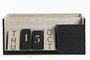 DKD Home Decor Organizador MDF Negro con Calendario