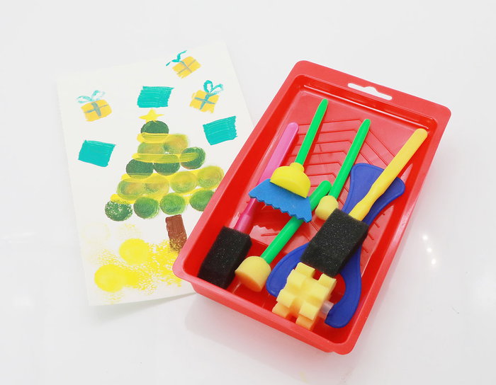 Innspiro Kit de pintura para niños con rodillos, pinceles y formas de espuma Innspiro Kit de pintura para niños con rodillos, pinceles y formas de espuma