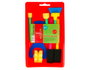 Innspiro Kit de pintura para niños con rodillos, pinceles y formas de espuma