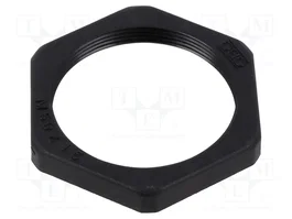 OBO BETTERMANN Tuerca M50 de poliamida negra con paso 1,5