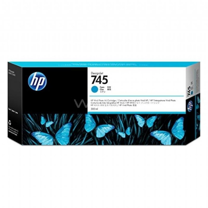 HP DesignJet 745 Cartucho de Tinta Cian 300 ml F9K03A