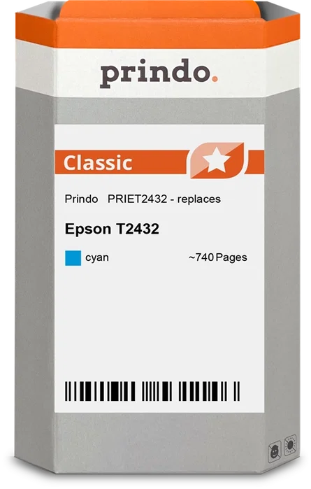 Prindo Cartucho de tinta cian PRIET2432 Classic XL Prindo Cartucho de tinta cian PRIET2432 Classic XL
