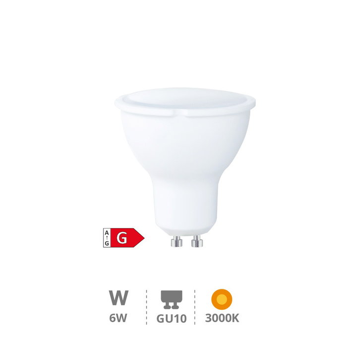 GSC Evolution Bombilla LED dicroica 6W GU10 3000K regulable GSC Evolution Bombilla LED dicroica 6W GU10 3000K regulable